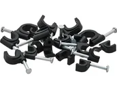 Inne akcesoria elektryczne - Uchwyt kabla 8mm czarny okrągły - miniaturka - grafika 1