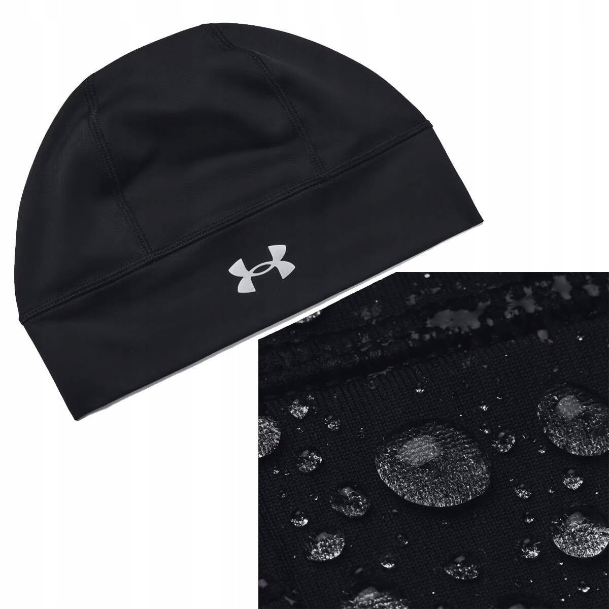 Czapka męska Under Armour Storm Launch Beanie 1380001 Czarna r. UNIWERSALNY
