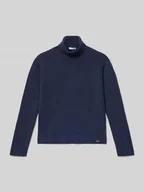 Swetry dla dziewczynek - Sweter z dzianiny z golfem - miniaturka - grafika 1