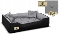 Legowiska dla psów - Kanapa Prestige 2 Codura Legowisko 115x95 Szare - miniaturka - grafika 1