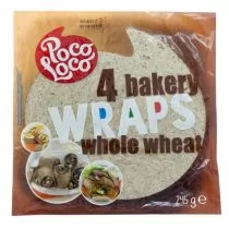 Poco Loco Pełnoziarnista Tortilla pszenna marki Poco Loco 25cm 4szt 245g - Kuchnie świata - miniaturka - grafika 1
