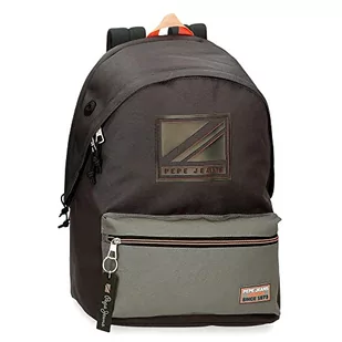 Pepe Jeans Cody Bagaż, Torba kurierska Dzieci, czarny, Mochila Escolar Doble Compart. Adapt. a Carro, Plecak szkolny z podwójną komorą adaptacyjną do wózka - Plecaki szkolne i tornistry - miniaturka - grafika 1