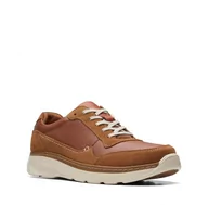 Półbuty męskie - Clarks Chart Lite Move H [dark tan leather] - rozmiar 44.5 - miniaturka - grafika 1