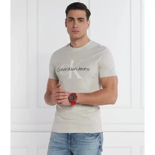 Koszulki męskie - CALVIN KLEIN JEANS T-shirt | Slim Fit - grafika 1