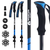 Kije trekkingowe - 4Fizjo PEAK+, kije trekkingowe, niebieskie, 2 sztuki - miniaturka - grafika 1