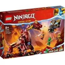 Lego NINJAGO Lawowy smok zmieniający się w falę ognia 71793 - Klocki - miniaturka - grafika 1