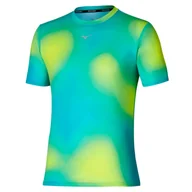 Koszulki sportowe męskie - Koszulka męska Mizuno  Core Graphic Tee Lime  XL - miniaturka - grafika 1