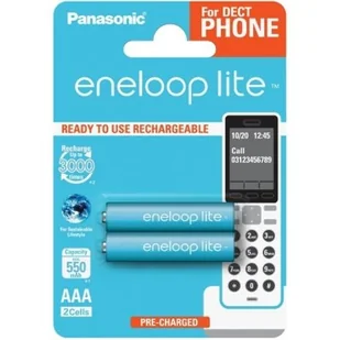 Panasonic ENELOOP AAA 750 2BP DECT PHONES - Ładowarki i akumulatory - miniaturka - grafika 1