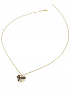 Naszyjniki - Guess Vintage Guess złoty naszyjnik serce z kryształkami JUBN04690JW - miniaturka - grafika 1