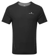 Koszulki sportowe męskie - RONHILL Koszulka biegowa męska TECH RACE S/S black/artemis - miniaturka - grafika 1