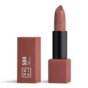 3ina 3INA MAKEUP - Vegan - Cruelty Free - The Lipstick 504 - Czerwona glina - wysokie krycie z wygodną teksturą - Pomadka z magnetyczną nasadką - 5h Czas trwania - Wysoko napigmentowane odcienie - Szminki - miniaturka - grafika 1