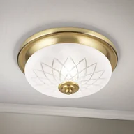 Lampy sufitowe - ORION Lampa sufitowa Porto, Ø 26 cm, kolor brązowy, szkło, E27 - miniaturka - grafika 1