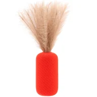 Wazony i flakony - Wazon flakon na kwiaty sztuczne 3D czerwony wysoki 25cm dekoracyjny tworzywo - miniaturka - grafika 1