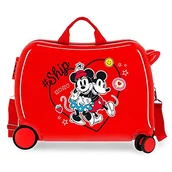 Walizki - Disney Torba kabinowa Always Be Child, Czerwony, 50x38x20 cms, Walizka dla dzieci - miniaturka - grafika 1