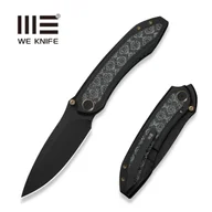 Noże - Nóż składany WE Knife Winsome Black Titanium/Gray G10/Rose Pattern Carbon Fiber, Black Stonewashed M390 (WE23092-1) - miniaturka - grafika 1