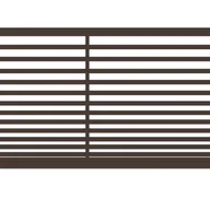 Ogrodzenia - Polbram Brama przesuwna Bali II 5x1,5 m prawa brązowa - miniaturka - grafika 1