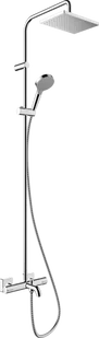 Hansgrohe Vernis Shape Zestaw prysznicowy natynkowy z deszczownicą chrom 26098000 - Zestawy prysznicowe - miniaturka - grafika 1