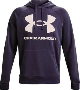 Under Armour Bluza męska Rival Fleece Big Logo Hd granatowa r. S 1357093-558 - Bluzy męskie - miniaturka - grafika 1