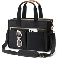 Torebki damskie - TEMU 15-kieszeniowa Duża Torba na Ramię z Przegrodą na Laptop, Zamknięcie na Zamek & Organizacja z 15 Kieszeniami - Wytrzymała Torba Nylonowa dla - miniaturka - grafika 1