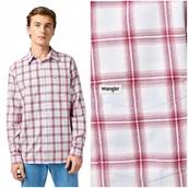 Koszule damskie - Wrangler 1 PKT SHIRT Light klasyczna koszula bawełniana męska w kratkę XL - miniaturka - grafika 1
