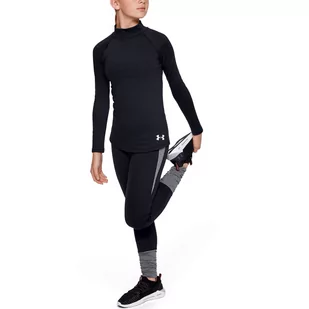 Koszulka dziewczęca Under Armour ColdGear LS Mock - Odzież sportowa dziecięca - miniaturka - grafika 4