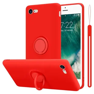 Etui Cadorabo do Apple iPhone 7 / 7S / 8 / SE 2020 etui ochronne w kolorze czerwonym etui na telefon komórkowy pokrowiec z TPU - Etui i futerały do telefonów - miniaturka - grafika 1