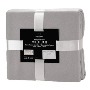 Koc Polarowy Milutek 130x170 Jasno Szary-130x170 cm - Koce - miniaturka - grafika 1