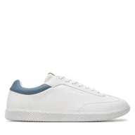Sneakersy męskie - Sneakersy Calvin Klein Low Top Lace Up Lth HM0HM01790 Biały - miniaturka - grafika 1