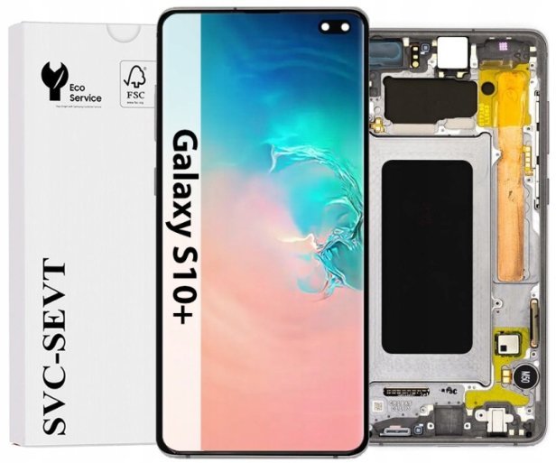 Bateria UTS-Group Wyświetlacz Do Samsung Galaxy S10 Plus G975 Oryginał LCD Ekran Ramka