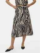 Spódnice - Vero Moda Spódnica midi Mymilo 10340419 Czarny Regular Fit - miniaturka - grafika 1