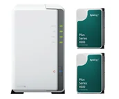 Serwery plików NAS i macierze dyskowe - Synology DS223j (2x 6TB HDD HAT3300 Plus) - miniaturka - grafika 1