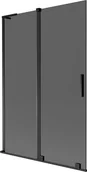 Parawany nawannowe - Mexen Velar L parawan nawannowy 2-skrzydłowy rozsuwany 120 x 150 cm, grafit, czarny - 896-120-003-41-70 - miniaturka - grafika 1