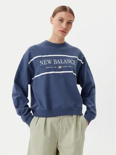 New Balance Bluza Athletics Nautical Lobster WT51923 Niebieski Oversize - Bluzy damskie - miniaturka - grafika 1