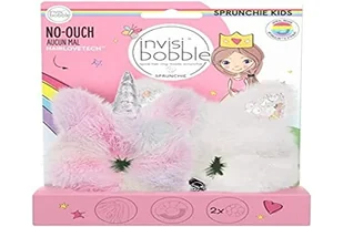 invisibobble Kids Duo Scrunchie Unicorn & Bunny I 2 x gumka do włosów jednorożec i zajączek pluszowe Scrunchies super słodkie I prezent dla dziewcząt I ozdoba do włosów puszysta - Ozdoby do włosów - miniaturka - grafika 1