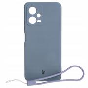 Etui i futerały do telefonów - Bizon Etui Case Silicone Sq do Xiaomi POCO X5, szare - miniaturka - grafika 1