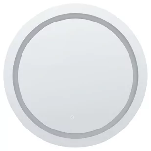 Okrągłe lustro ścienne LED ø 79 cm srebrne COURSEULLES - Lustra - miniaturka - grafika 1