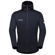 Bluzy sportowe męskie - Męska bluza Mammut Taiss Light ML Hooded Jacket Men Rozmiar: XL / Kolor: ciemnoniebieski - miniaturka - grafika 1