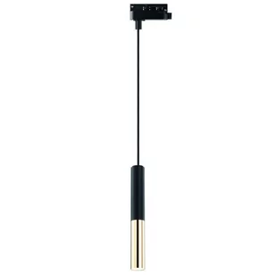 Orlicki Design Zwis do szynoprzewodu 1-faz Slimi S nero/gold trak - Lampy sufitowe - miniaturka - grafika 1