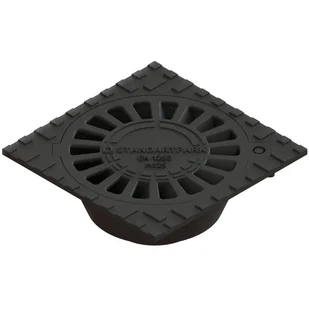 Odpływ punktowy wpust żeliwny podłogowy 250x250 mm Standartpark - Inne akcesoria dekarskie - miniaturka - grafika 1