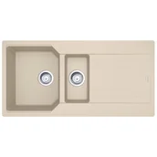 Zlewozmywaki - Franke Urban UBG 651-100 GSC Zlewozmywak granitowy półtorakomorowy 100x50 cm beżowy 114.0687.304 - miniaturka - grafika 1