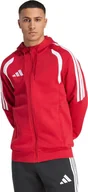 Bluzy męskie - Adidas Bluza męska adidas Tiro 26 League Sweat Full Zip Hoodie czerwona KF9106 S - miniaturka - grafika 1