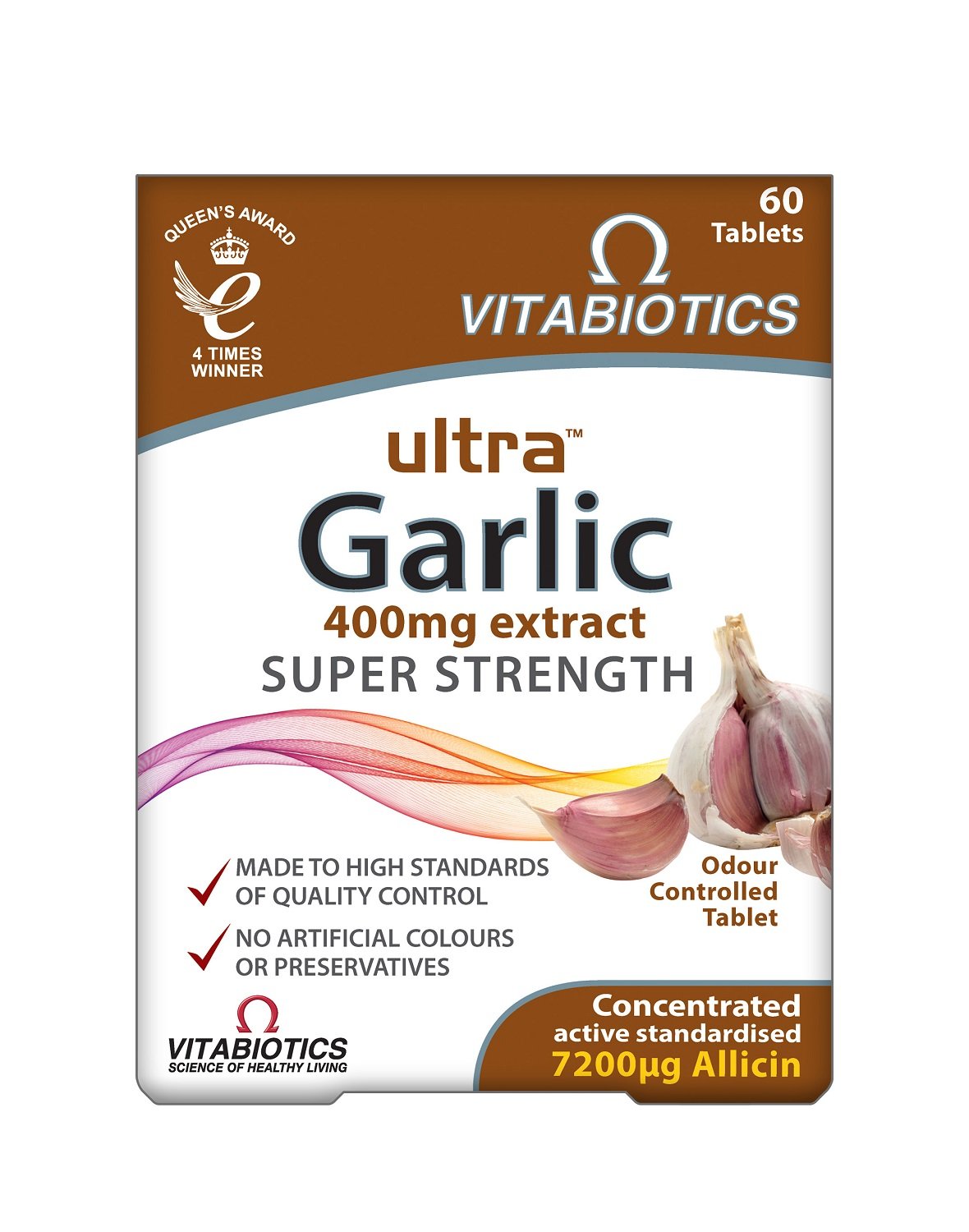 Vitabiotics Ultra Garlic Czosnek Bez Zapachu, tabletki
