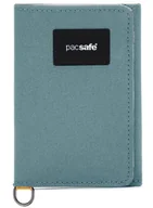 Portfele - Portfel antykradzieżowy Pacsafe RFIDsafe Trifold Wallet - fresh mint - miniaturka - grafika 1