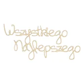 Scrapbooking - EKO-DECO, napis, wszystkiego najlepszego, 2 sztuki - miniaturka - grafika 1