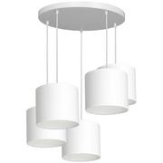 Lampy sufitowe - Luminex Arden 3431 Lampa wisząca zwis 5x60W E27 biały - miniaturka - grafika 1