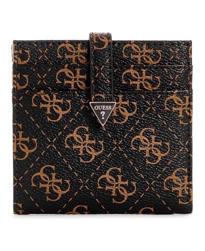 GUESS Etui na karty Laurel, brązowe logo
