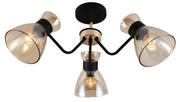 Lampy sufitowe - Lampex Tizano lampa sufitowa 3-punktowa czarna/złota LPX0023/3 - miniaturka - grafika 1