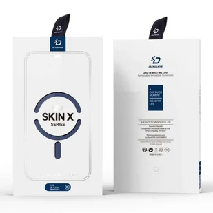 DUX DUCIS Skin X Pro - futerał z klapką kompatybilny z MagSafe do Apple iPhone 15 Pro niebieski - Etui i futerały do telefonów - miniaturka - grafika 11