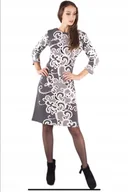 Sukienki - CZARNA SUKIENKA PLUS SIZE POGRZEB ZALOBA OKAZJA - miniaturka - grafika 1