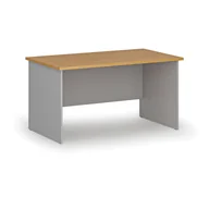 Biurka - Biurko proste PRIMO GRAY, 1400 x 800 mm, szary/buk - miniaturka - grafika 1